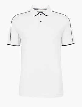 Футболка-поло из хлопка премиум-класса