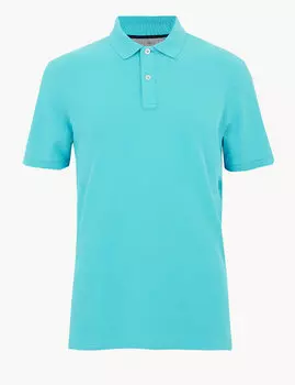 Футболка-поло классическая из 100%-го хлопка