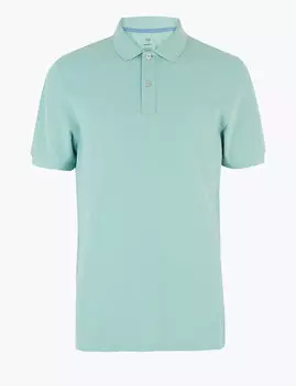 Футболка-поло классическая из 100%-го хлопка