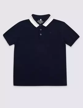 Футболка-поло с воротником для мальчика