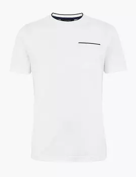 Футболка с круглым вырезом из хлопка Supima®