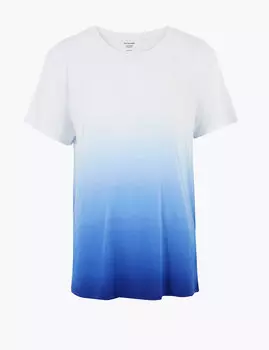 Футболка свободного кроя с цветными блоками