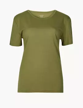 Футболка женская с круглой горловиной