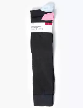 Гольфы женские с контрастной пяткой (2 пары)