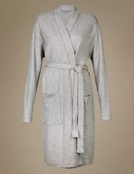 Халат текстурированный из 100%-го чистого хлопка