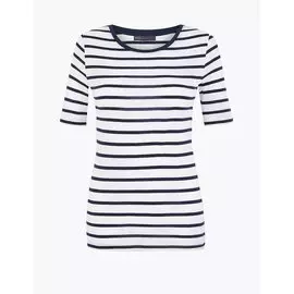Хлопковая футболка в горизонтальную полоску, Marks&amp;Spencer