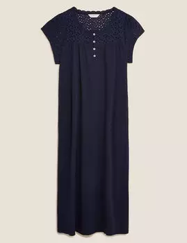 Хлопковая ночная рубашка Broderie