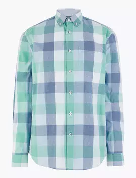 Хлопковая рубашка в клетку