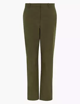 Хлопковые брюки чинос прямого кроя