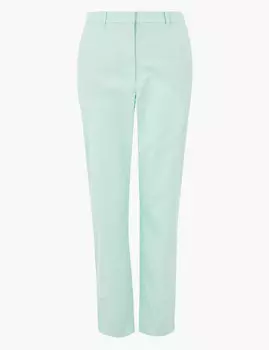 Хлопковые брюки чинос прямого кроя