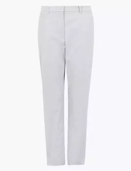 Хлопковые брюки чинос прямого кроя