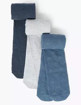 Хлопковые колготки для девочки (3 пары)