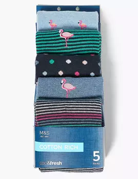 Хлопковые носки Cool &amp; Fresh™ в ассортименте (5 пар)