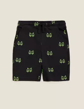 Хлопковые шорты с геймерским принтом