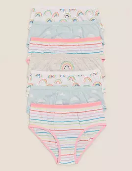 Хлопковые трусы с яркими узорами (7 шт)