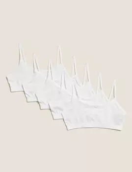 Хлопковый кроп-топ для девочки (5 шт)