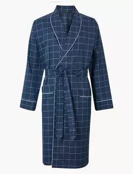 Хлопковый легкий халат Supima® с поясом