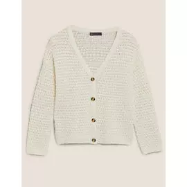Хлопковый текстурированный кардиган, Marks&amp;Spencer