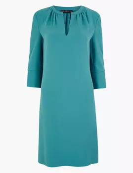 Элегантное платье-шифт из крепа