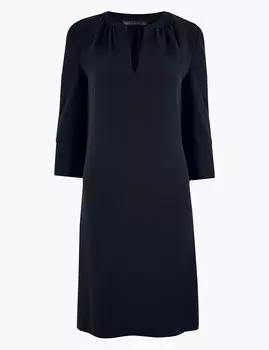 Элегантное платье-шифт из крепа