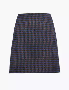 Юбка А-силуэта с принтом Dogtooth