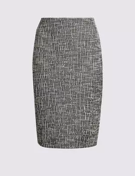 Юбка-карандаш текстурированная