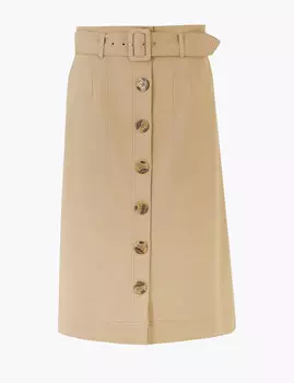 Юбка-миди на пуговицах спереди