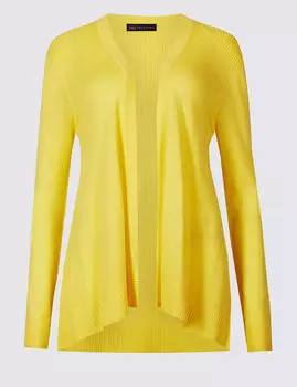 Кардиган открытый с длинным рукавом