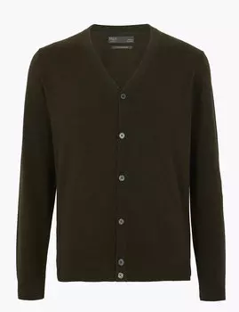 Кардиган с V-образной горловиной на пуговицах