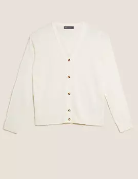 Кардиган Supersoft с V-образным вырезом и пуговицами спереди