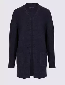 Кардиган женский текстурированный длинношерстный