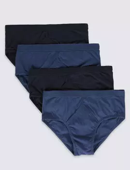 Классические брифы из чистого хлопка (4 шт)