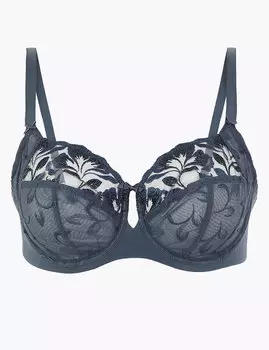 Классический бюстгальтер с полномерной чашкой DD-H с вышивкой Olivia