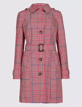 Клетчатый тренч с технологией Stormwear™