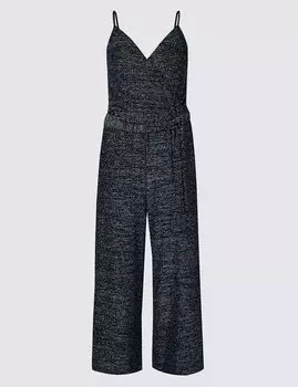 Комбинезон укороченный с поясом