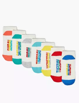 Комплект хлопковых носков "дни недели" (7 пар)