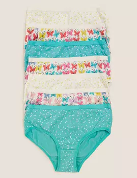 Комплект хлопковых трусов с рисунком (7 шт)