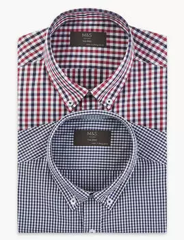 Комплект из двух рубашек в клетку