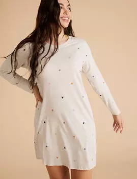 Комплект ночных рубашек с принтом звезд (2 шт)