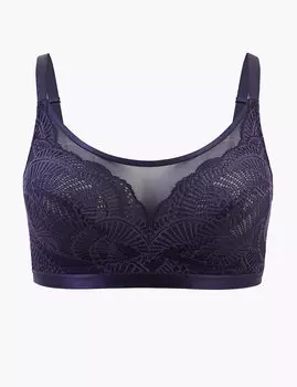 Кружевной бюстгальтер-бралет с мягкой чашкой DD+