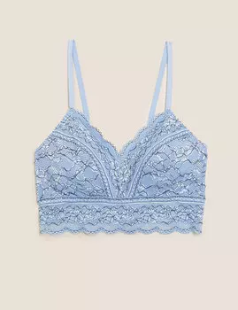 Кружевной бюстгальтер бралетт без косточек