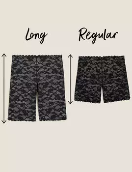 Кружевные бесшовные шорты