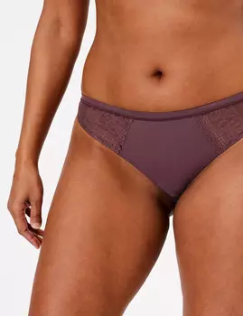 Кружевные трусы-бразилиана из ткани Sumptuously Soft™