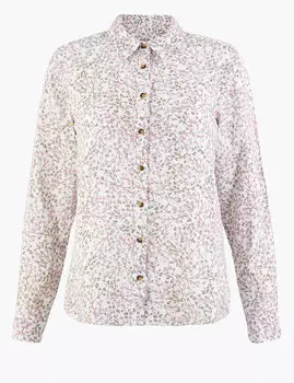 Льняная рубашка стандартного кроя