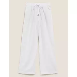 Льняные широкие брюки с кулиской, Marks&amp;Spencer