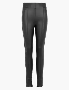 Леггинсы из искусственной кожи с высокой талией