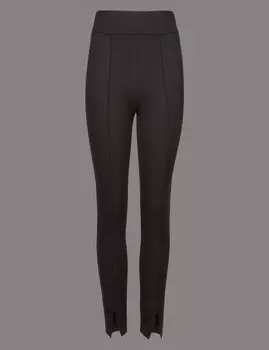 Леггинсы понте с разрезами