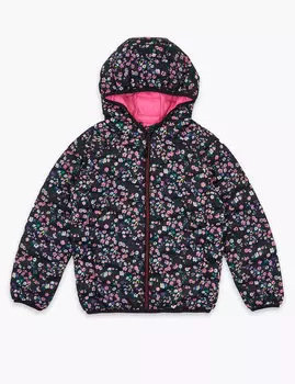 Легкая куртка с флористическим принтом и отделкой Stormwear ™