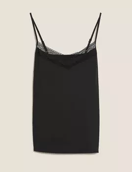 Майка на бретельках с кружевом и отделкой Cool Comfort™