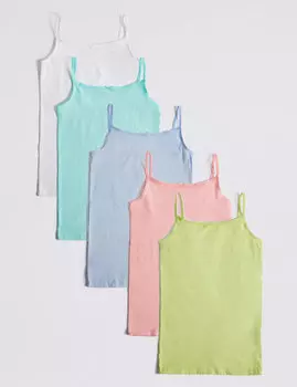 Майка однотонная в ассортименте для девочки